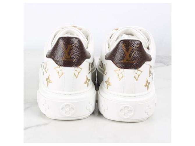 Louis Vuitton Monogram Timeout Sneaker Gold Initialen Weiß - Ansicht 4