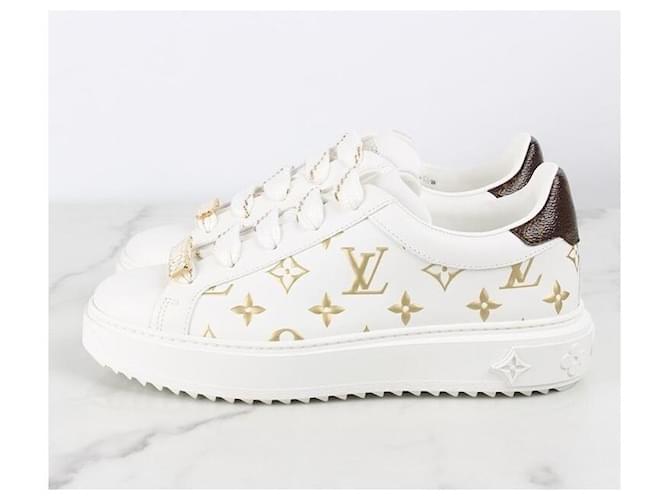 Louis Vuitton Monogram Timeout Sneaker Gold Initialen Weiß - Ansicht 5
