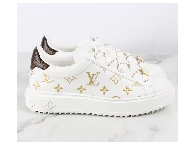 Louis Vuitton Monogram Timeout Sneaker Gold Initialen Weiß - Ansicht 7