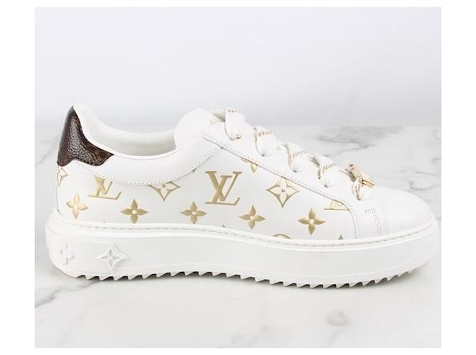 Louis Vuitton Monogram Timeout Sneaker Gold Initialen Weiß - Ansicht 8