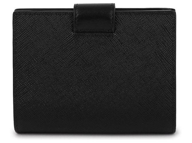 Prada Saffiano Leder Geldbörse Schwarz - Ansicht 5