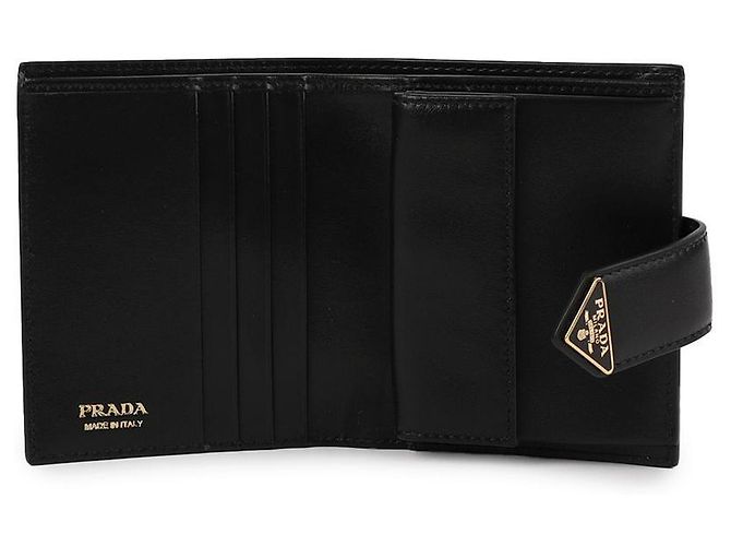 Prada Saffiano Leder Geldbörse Schwarz - Ansicht 7