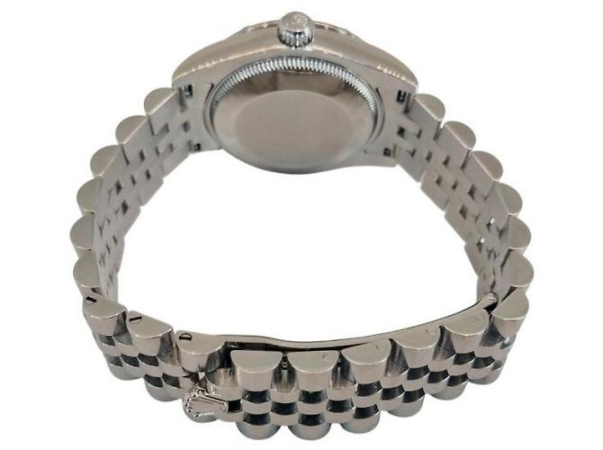 Rolex Relógio Datejust para mulher com mostrador Chocolate e bezel Oyster com Diamantes Marrom - vista 3