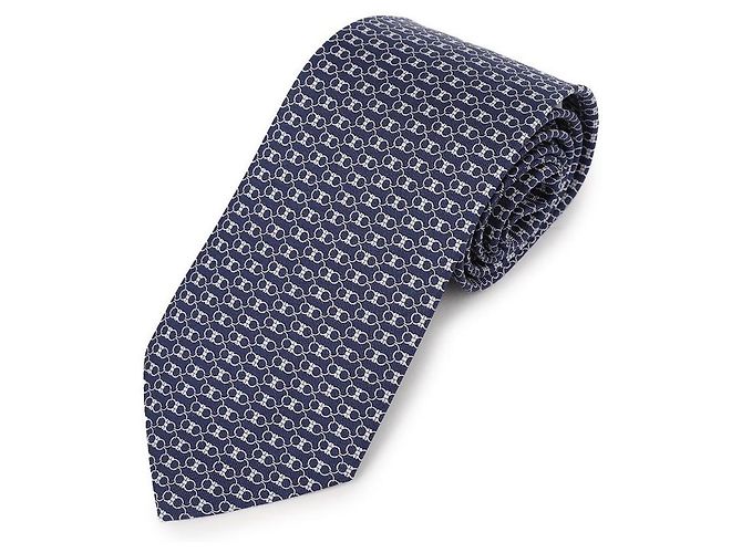 Salvatore Ferragamo Gancini Print Silk Tie - view 3