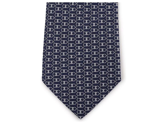 Salvatore Ferragamo Gancini Print Silk Tie - view 5