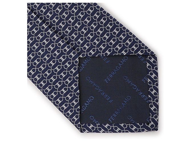 Salvatore Ferragamo Gancini Print Silk Tie - view 6