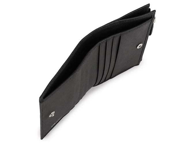 Prada Saffiano Wallet mit Triangle-Logo Schwarz - Ansicht 8