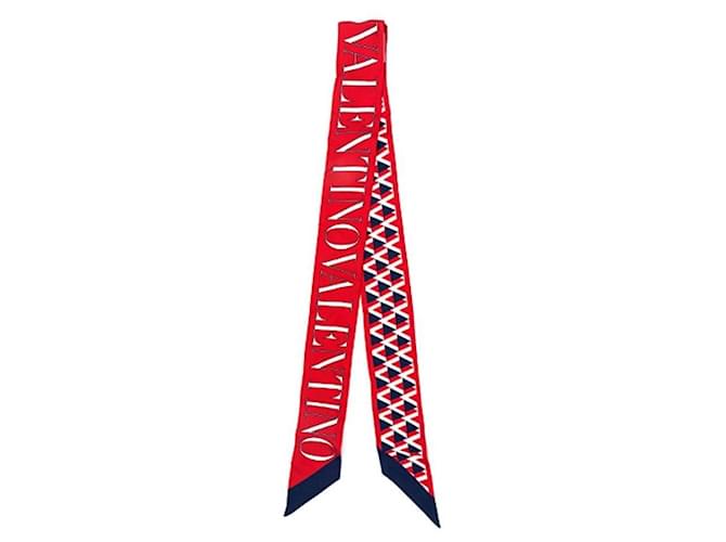 Valentino Foulard di seta Rosso - vista 3