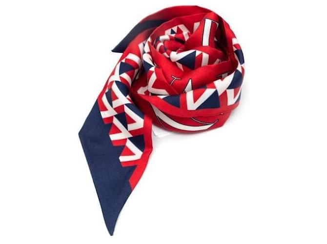 Valentino Foulard di seta Rosso - vista 4