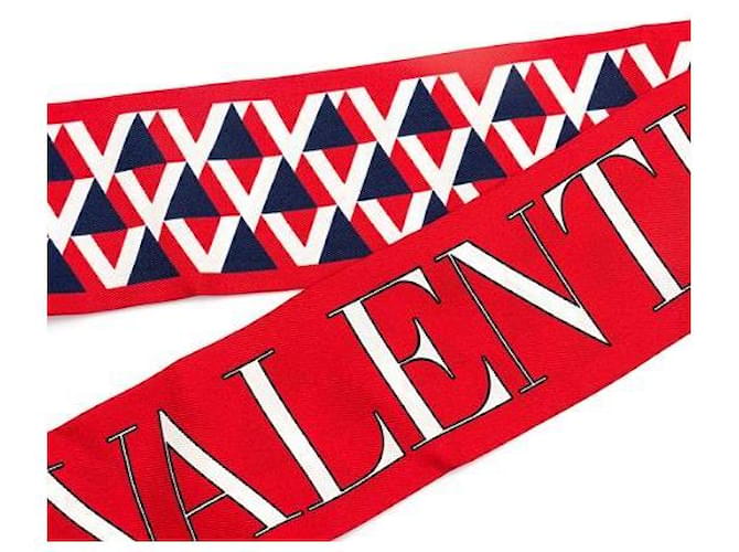 Valentino Foulard di seta Rosso - vista 6