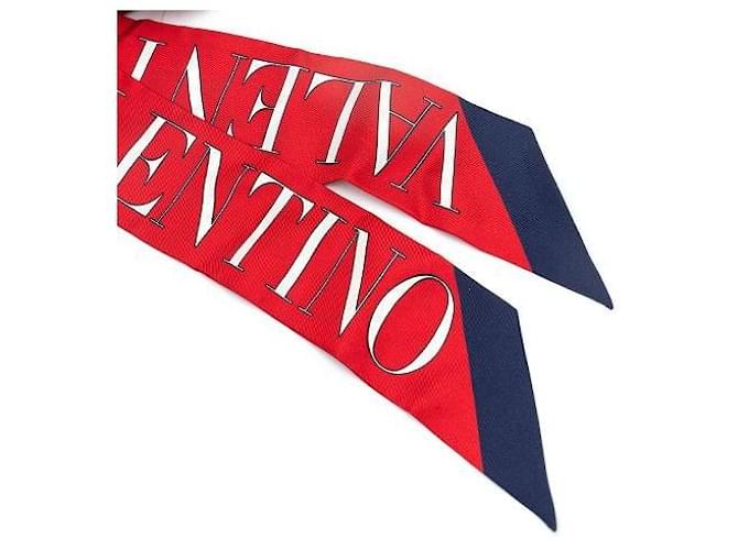 Valentino Foulard di seta Rosso - vista 7