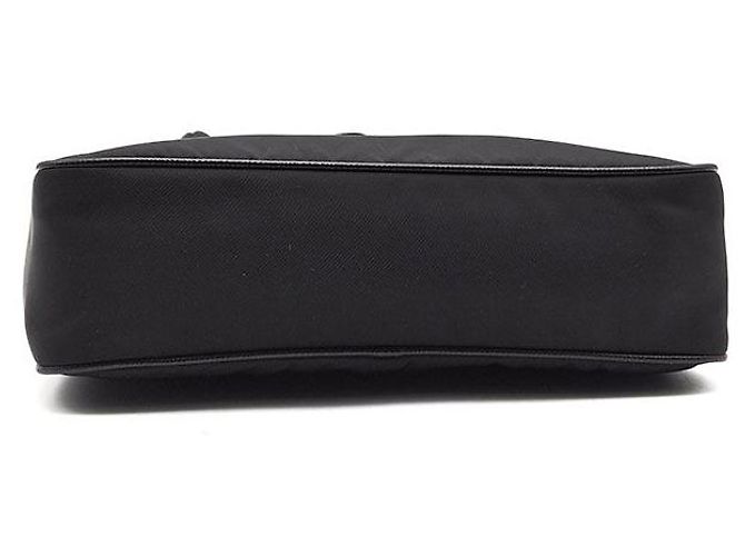 Prada Borsa Hobo in tessuto Re-Nylon con tracolla a catena Nero - vista 7