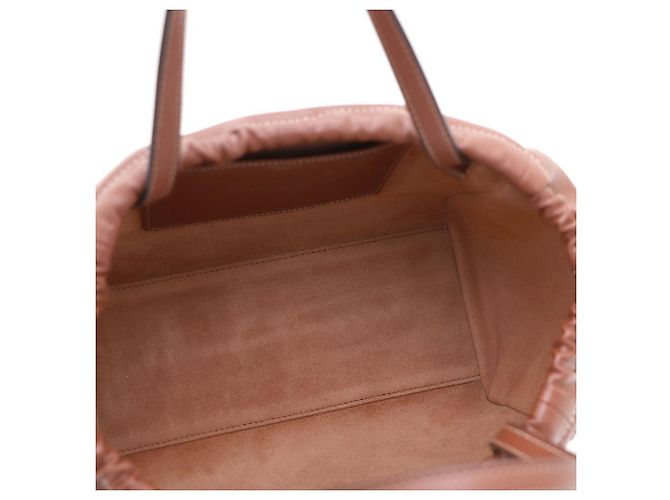 Céline Triomphe Small Drawstring Tote Bag Schultertasche Braun - Ansicht 8