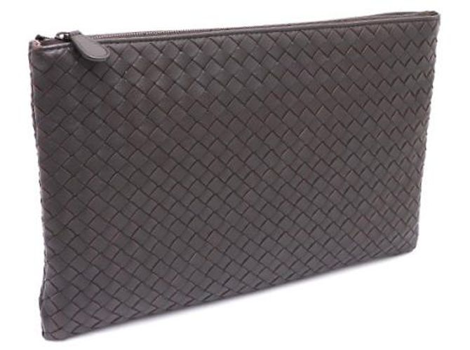 Bottega Veneta Pochette e Clutch Bag Intrecciato Marrone - vista 10