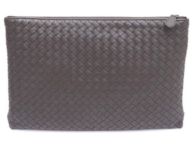 Bottega Veneta Pochette e Clutch Bag Intrecciato Marrone - vista 11