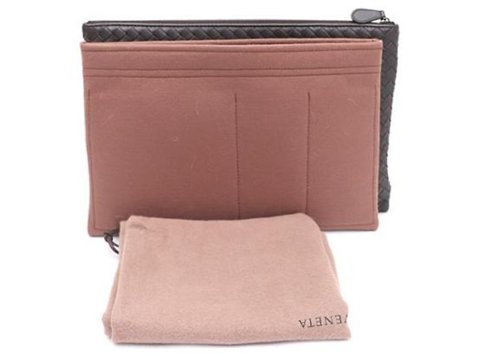 Bottega Veneta Pochette e Clutch Bag Intrecciato Marrone - vista 16