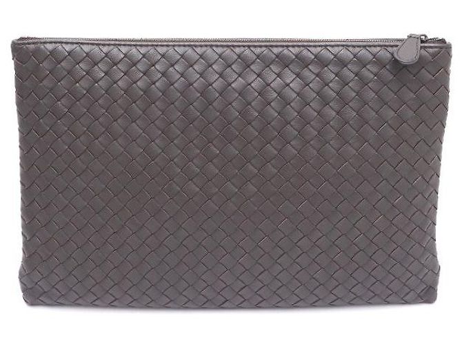 Bottega Veneta Pochette e Clutch Bag Intrecciato Marrone - vista 3