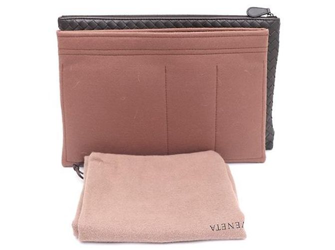 Bottega Veneta Pochette e Clutch Bag Intrecciato Marrone - vista 8