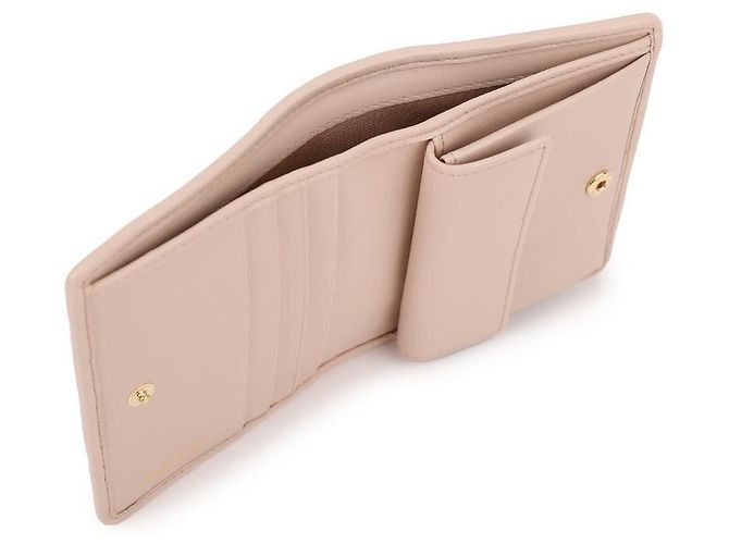 Miu Miu Cartera bifold de cuero Nap - vista 8