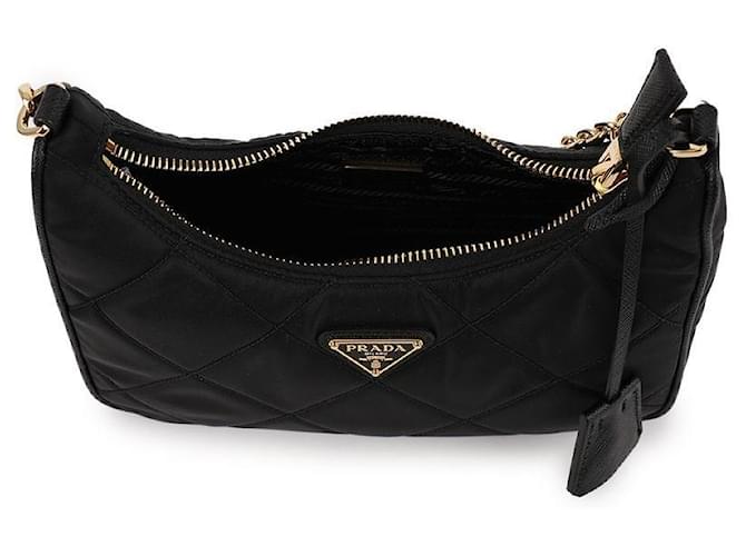 Prada Mini bolsa acolchoada Preto - vista 7
