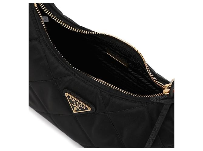 Prada Mini bolsa acolchoada Preto - vista 8