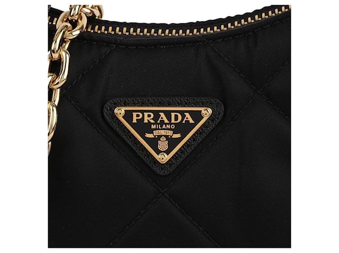 Prada Mini bolsa acolchoada Preto - vista 9