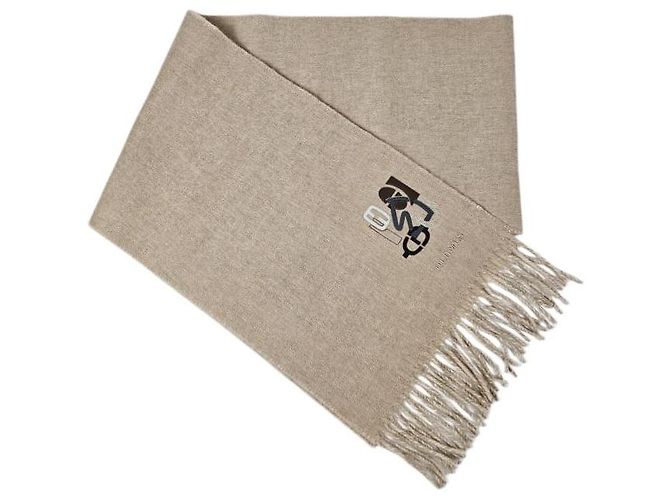 Hermès Sciarpa in Cashmere Reversibile PM Puzzle Marrone - vista 7