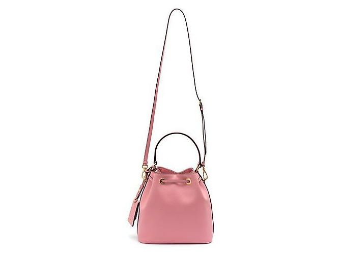 Prada Saffiano Leder Bucket Bag Pink - Ansicht 5