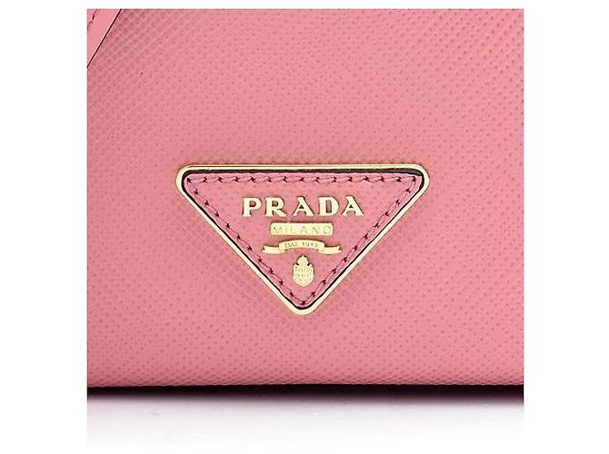 Prada Saffiano Leder Bucket Bag Pink - Ansicht 9