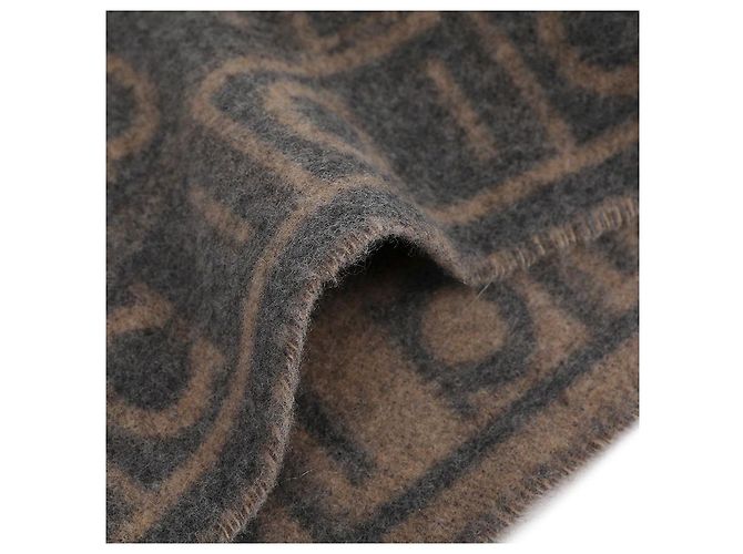 Salvatore Ferragamo Monogramm-Jacquard-Schal Braun - Ansicht 7