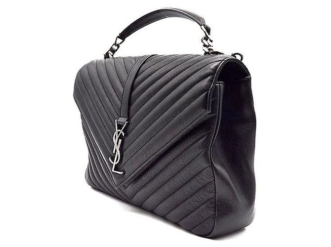 Saint Laurent Monogram College Large Schwarz - Ansicht 2