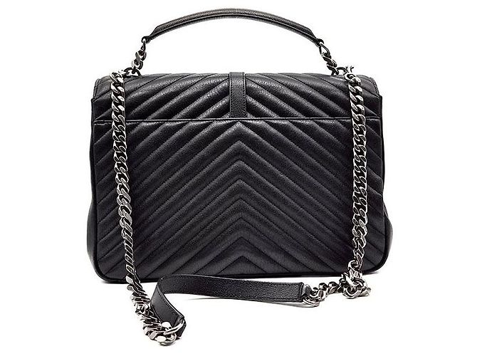 Saint Laurent Monogram College Large Schwarz - Ansicht 3