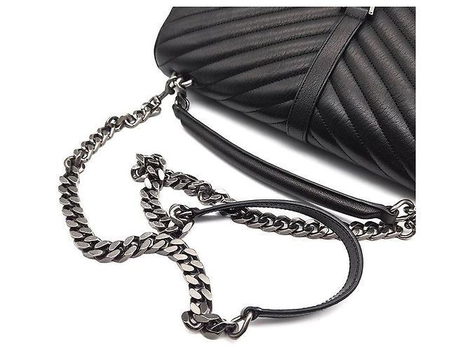 Saint Laurent Monogram College Large Schwarz - Ansicht 5