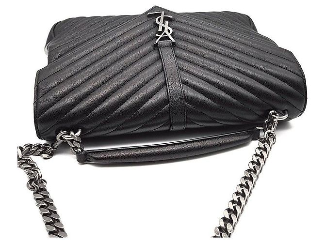Saint Laurent Monogram College Large Schwarz - Ansicht 6