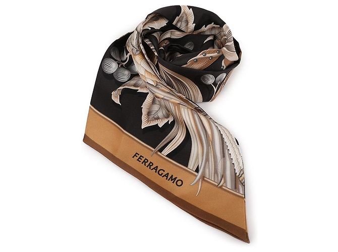 Salvatore Ferragamo Bufanda con estampado de loros - vista 3