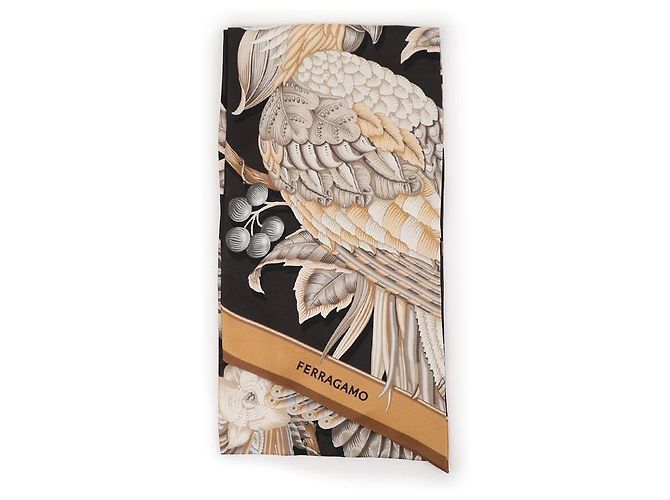 Salvatore Ferragamo Bufanda con estampado de loros - vista 5