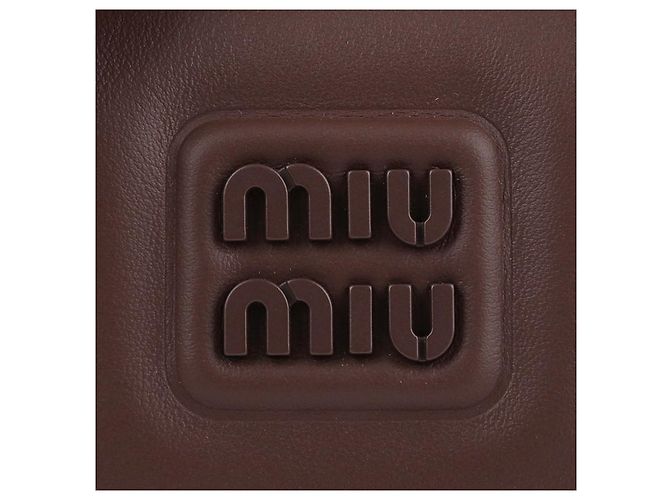 Miu Miu Leder-Tote-Bag Braun - Ansicht 9