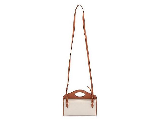 Burberry Mini bolso de bolsillo bicolor Castaño - vista 5