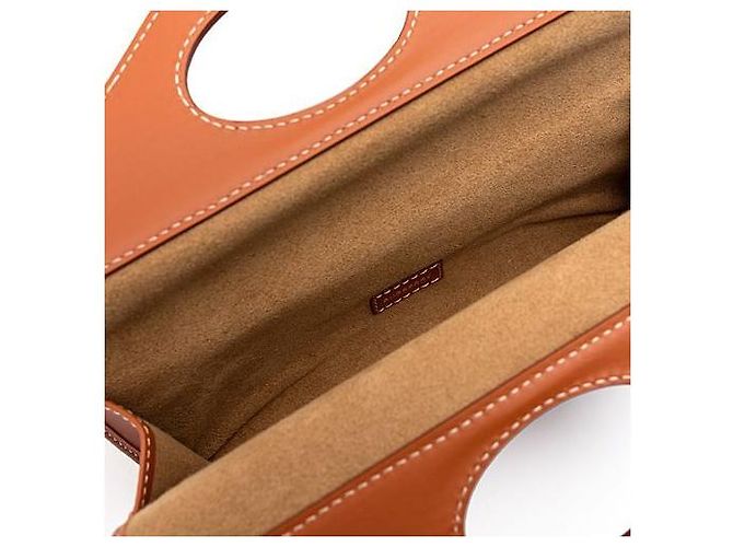 Burberry Mini bolso de bolsillo bicolor Castaño - vista 8