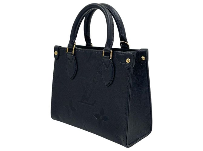 Louis Vuitton Borsa Tote Monogram Empreinte OnTheGo BB Nero - vista 3