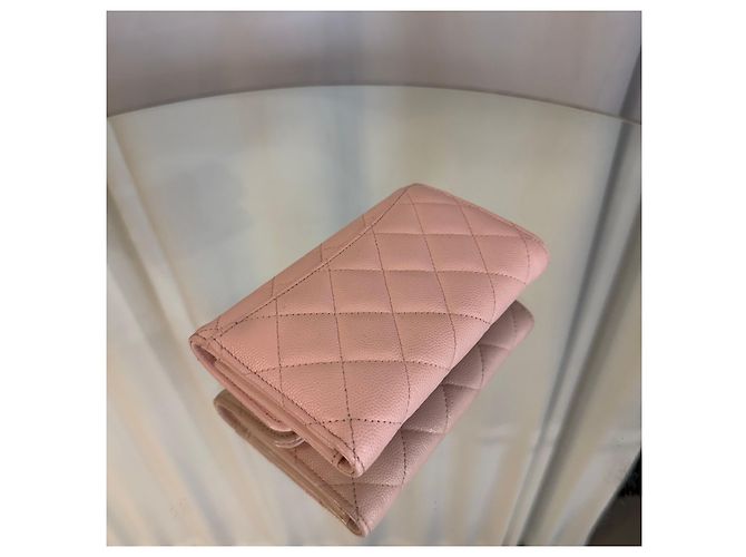 Chanel Cartera Classic Snap Caviar Flap Rosa - vista 3