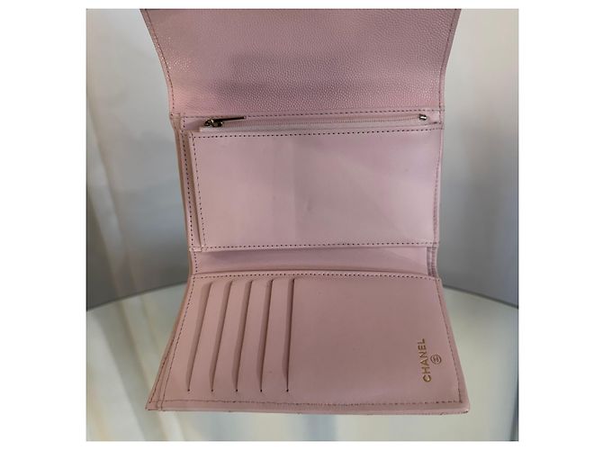 Chanel Cartera Classic Snap Caviar Flap Rosa - vista 5