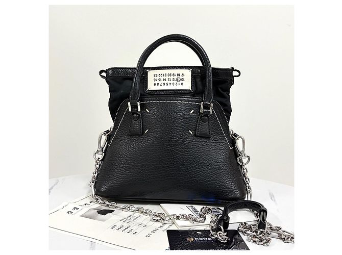Maison Martin Margiela Micro Tote e Borsa a Spalla Nera Nero - vista 13