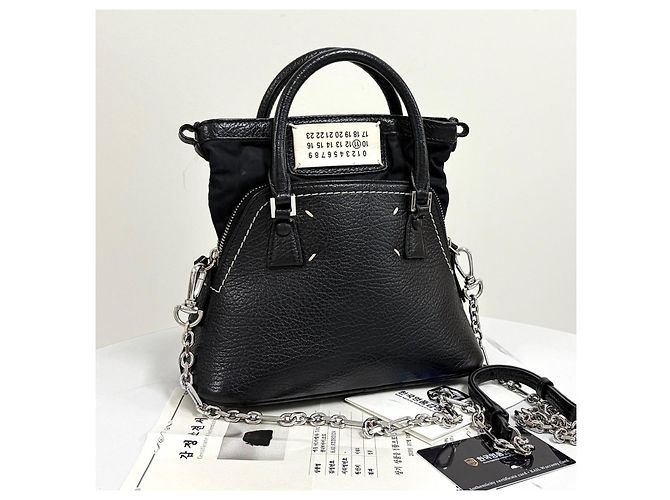 Maison Martin Margiela Micro Tote e Borsa a Spalla Nera Nero - vista 16