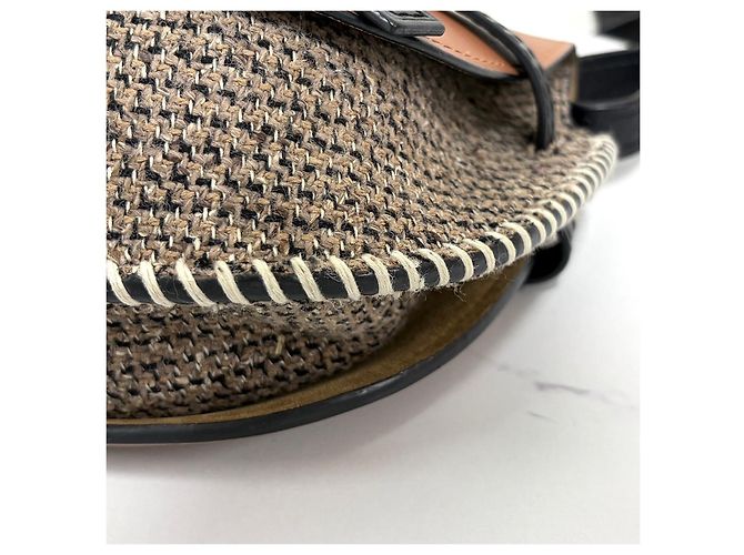 Loewe Borsa a tracolla piccola Tweed Gate Marrone - vista 11