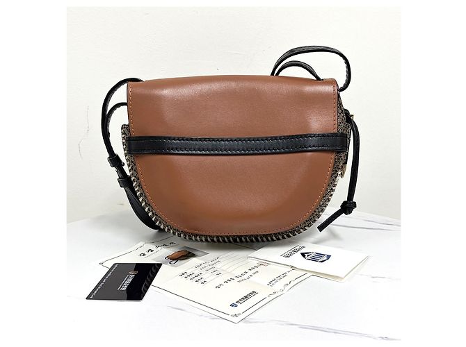 Loewe Borsa a tracolla piccola Tweed Gate Marrone - vista 17