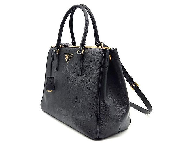 Prada Saffiano Lux Galleria Large Nero - vista 2