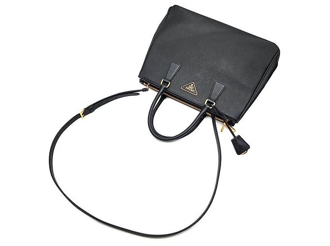 Prada Saffiano Lux Galleria Large Nero - vista 4