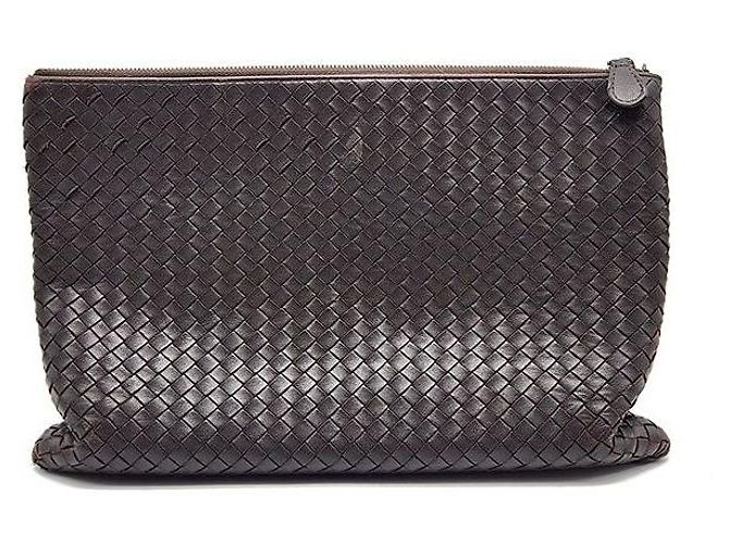 Bottega Veneta Clutch in rete Marrone - vista 3
