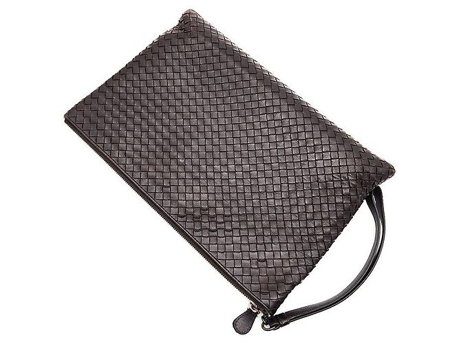 Bottega Veneta Clutch in rete Marrone - vista 4